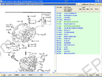 Mazda electronic catalogue of spare parts