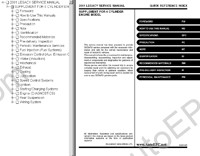 Subaru Legacy 1995-2006 service manual, repair manual, wiring diagram Subaru Legacy, maintenance, specifications, body repair manual