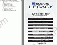 Subaru Legacy 1995-2006 service manual, repair manual, wiring diagram Subaru Legacy, maintenance, specifications, body repair manual