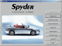 Maserati Spyder spare parts catalogue Maserati Spyder