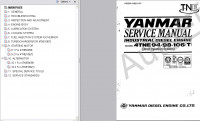 YANMAR 4TNE94, 98, 106 Diesel Engine Service manual for Yanmar 4TNE94, 98, 106 diesel engine, maintenance, adjusting, assembly, disassembly