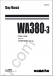 Komatsu Wheel Loader WA380-3 Service manual, book for repair and maintenance Komatsu Wheel Loader WA380-3, PDF