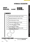 New Holland E385B / E385BLC Workshop Service Manual workshop service manual for New Holland E385B / E385BLC, electrical wiring diagram, hydraulic diagram, operator's & maintenance manual, parts manual