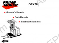 BT OPX30 Forklift Parts and Service Manual spare parts catalog BT OPX30 Prime Mover, workshop service manual, operator's manual, electrical schematics BT