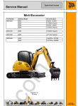 JCB Midi Excavator Service Manual service manual, repair manual Midi Excavator, wiring diagrams, assembly, disassembly, specifications