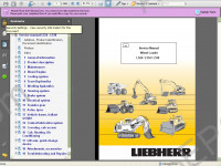 Liebherr L524 / L534 /L538 Wheel Loader Service Manual workshop service manual Liebherr L524 / L534 /L538, electrical wiring diagram, hydraulic diagram, operator's manual