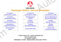 Holden Workshop Service Manual workshop service manual for passenger vehicles Holden, electrical wiring diagram
