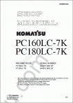 Komatsu Hydraulic Excavator PC160LC-7K, PC180LC-7K Komatsu Hydraulic Excavator PC160LC-7K, PC180LC-7K Workshop Manual