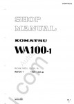 Komatsu Wheel Loader WA100-1 Shop Manual for Komatsu Wheel Loader WA100-1, PDF