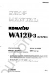 Komatsu Wheel Loader WA120-2 Shop Manual for Komatsu Wheel Loader W120-2, PDF