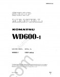 Komatsu Wheel Dozer WD600-1 Shop Manual for Komatsu Wheel Dozer WD600-1, PDF