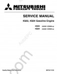 Mitsubishi Engine 4G63, 4G64 Service manual for gasoline engine 4G63, 4G64