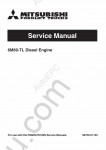 Mitsubishi Engine 6M60-TL Workshop Service Manual MMC ForkLifts diesel engine 6M60-TL