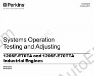 Perkins Engine 1206F Workshop service manual for Perkins diesel engine 1206F