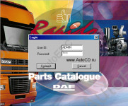 Daf 2010 catalogs of spare parts, accessories and the additional equipment on all models of DAF lorry.