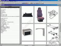 Daf 2010 catalogs of spare parts, accessories and the additional equipment on all models of DAF lorry.