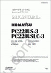 Komatsu Hydraulic Excavator PC228US-3, PC228USLC-3 Komatsu Hydraulic Excavator PC228US-3, PC228USLC-3 Workshop Manual