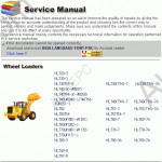 Hyundai Construction Equipment - Wheel Loaders Service Manuals Workshop Manuals for Hyundai Wheel Loaders Service Manuals. PDF