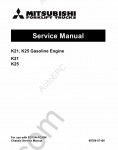 Mitsubishi Engine K21, K25 Service manual for gasoline engine K21, K25
