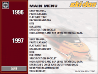 Bombardier Ski-Doo 1996-1997 spare parts catalog BRP Ski Doo, repair manual, maintenance, wiring diagrams, specifications
