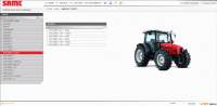 Same SDF e-Parts spare parts catalog, workshop service manual, wiring diagram, maintenance agriculture equipment Same