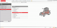 Same SDF e-Parts spare parts catalog, workshop service manual, wiring diagram, maintenance agriculture equipment Same