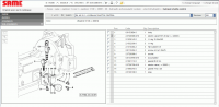 Same SDF e-Parts spare parts catalog, workshop service manual, wiring diagram, maintenance agriculture equipment Same