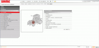 Same SDF e-Parts spare parts catalog, workshop service manual, wiring diagram, maintenance agriculture equipment Same