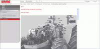 Same SDF e-Parts spare parts catalog, workshop service manual, wiring diagram, maintenance agriculture equipment Same