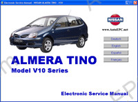 Nissan Almera Tino repair manual, service manual, electrical wiring diagrams, body repair manual