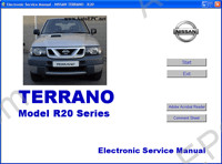 Nissan Terrano - R20  2002-> repair Manual, service manual Nissan Terrano, workshop manual, maintenance, electrical wiring diagrams, body repair manual