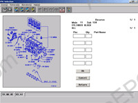 Mitsubishi Wincaps electronic spare parts and accessories catalogue Mitsubishi cars
