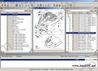 The electronic catalogue of spare parts Yamaha