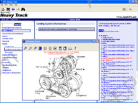 Mitchell On Demand5 Heavy Trucks Edition service & repair manuals, electrical wiring diagrams, for heavy trucks 1983-2004: maintenance, wiring diagrams, diagnostics, labour times, spare parts, diagnostic trouble codes DTC, technical service bulletins