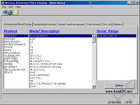 Mercury 2007 Midas 6.0, electronic spare parts catalogue outboard motors Mercury, service bulletins, wiring diagrams