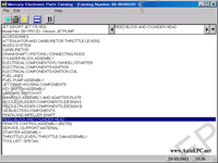 Mercury 2007 Midas 6.0, electronic spare parts catalogue outboard motors Mercury, service bulletins, wiring diagrams