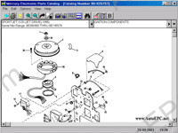 Mercury 2007 Midas 6.0, electronic spare parts catalogue outboard motors Mercury, service bulletins, wiring diagrams