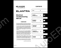 Hyundai Lantra/Elantra service manual, repair manual, workshop manual Hyundai Elantra, electrical wiring diagrams, diagnostic trouble codes, bodywork repair.