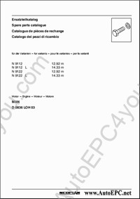 Neoplan spare parts catalogue Neoplan Buses N9112, N9112L, N9122, N9122L, MOTOR MAN D 0836 LOH 03