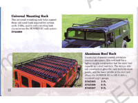 Hummer H1 & Hummer H2 original accessories catalogue.