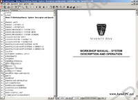 Rover MG repair manual, service manual, workshop manual, wiring diagrams, body repair manual Rover 25, 45, 75, MG ZR, ZS, ZT, ZTT