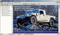 Hummer H1 1995-1996 electronic spare parts catalogue, repair manual, wiring diagrams