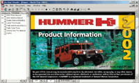 Hummer H1 2002 electronic spare parts catalogue, repair manual, wiring diagrams