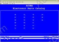 Acura electronic spare parts catalogue