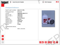 Fleet Guard 5.1 electronic spare parts catalogue filter elements Fleetguard, used in trucks, buses, construction equipment, agriculture, update via internet