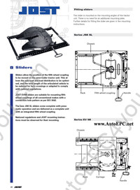 Jost Coupling devices, saddles, probes, support of the trailer, counters of run.