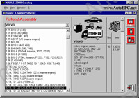 Mahle Motor spare parts catalog