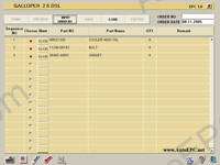 Hyundai Galloper original spare parts catalogue