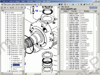 Sisu spare parts catalogs SISU S-sarja, E-sarja & E11T-sarja.