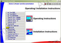 Webasto workshop manuals